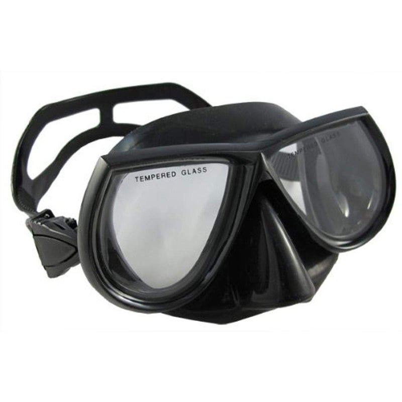Scuba Choice Scuba Diving Spearfishing Free Dive Low Volume Black Silicone Mask - Image 1